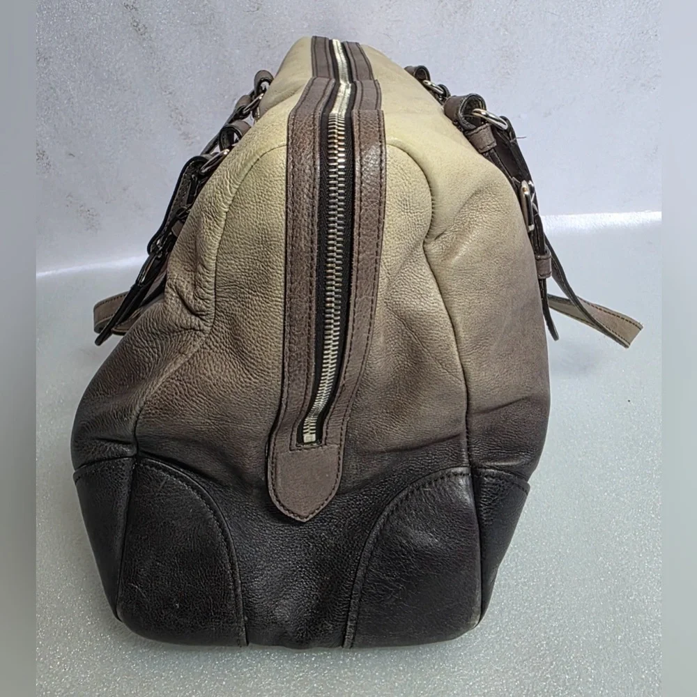 RARE Prada 2007 Ombre Matte Glace Leather Bowler Boston Collector Runway
